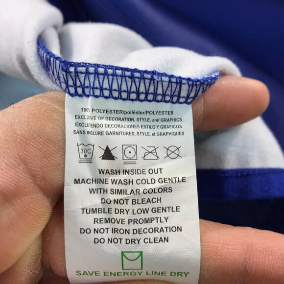 BNWT NEW YORK GIANTS NY Mens Sweatshirt Pullover Majestic Thermabase Blue NFL XL - Picture 9 of 9